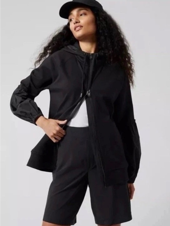 Jackets & Blazers - Athleta Hooded Zip-Front Bomber Jacket on my way triumph